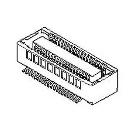Molex Board Stacking Connector, 80 Contact(S), 2 Row(S), Female, Straight, 0.016 Inch Pitch, Surface 546840804